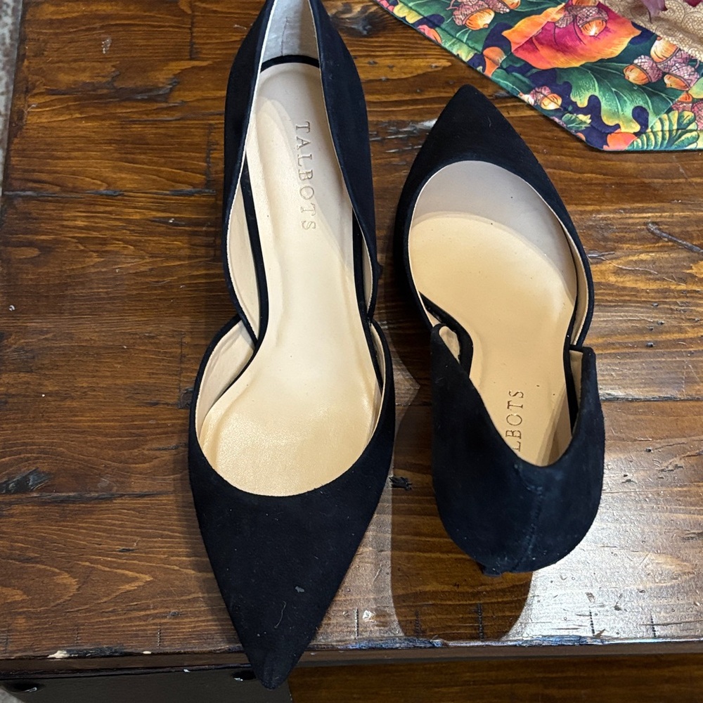 Talbots Black Suede Heels